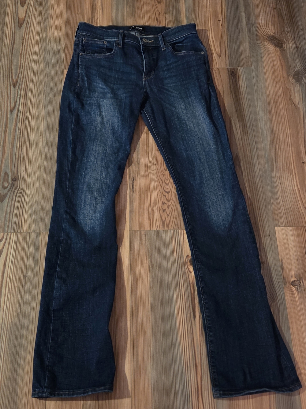 Express Dark Blue Flare Jeans